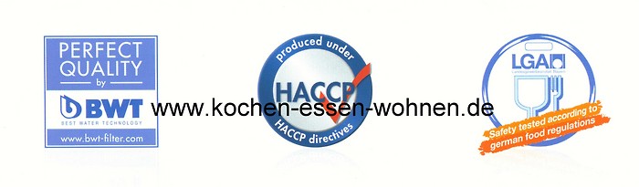Wasserfilter Test Siegel - BWT