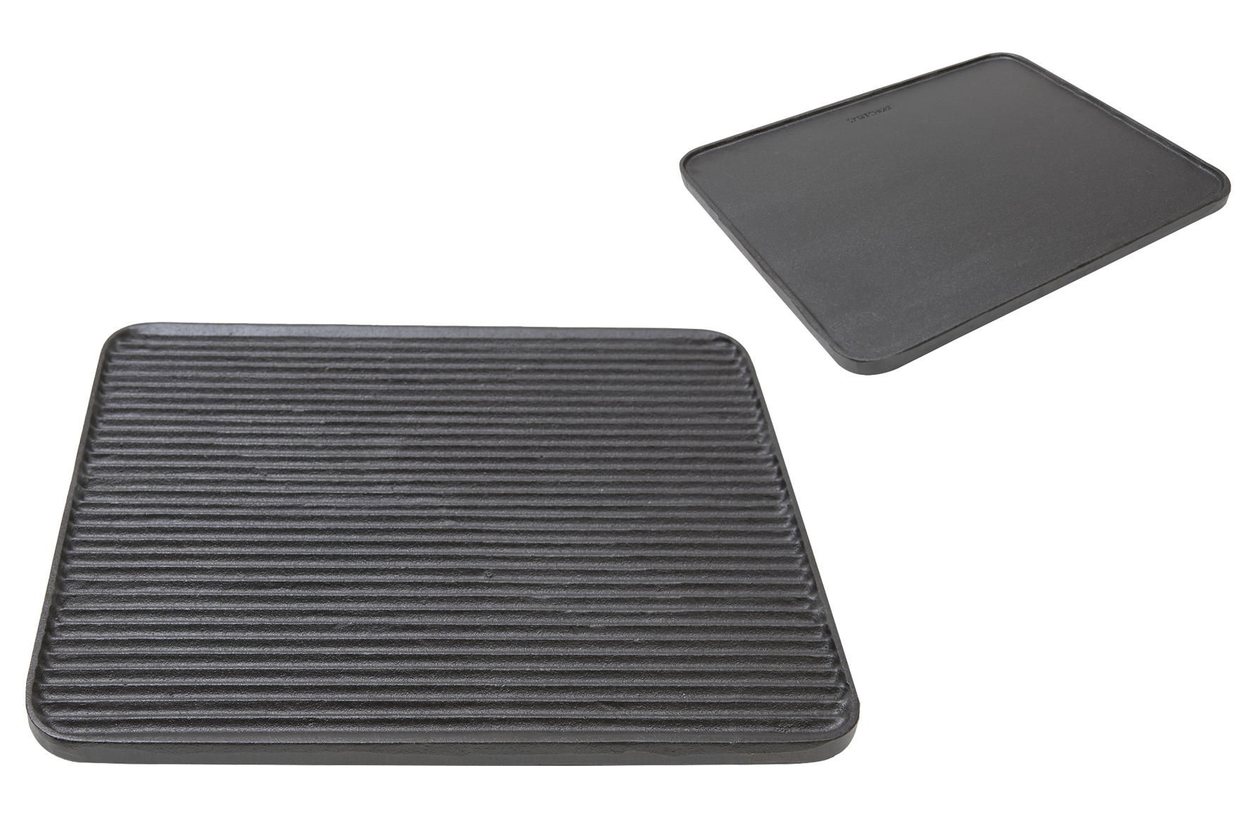 Große Gusseisen Grillplatte von Skeppshult für BBQ und