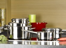 Edelstahl Kocht�pfe Schulte Ufer, Silit & Le Creuset