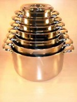 Topfset Stapel - Edelstahl T�pfe stapeln