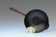 Gusseisen Wok Pfanne 30 cm f�r Induktion