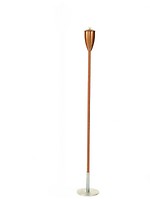 2 x Garten Fackel Athena Kupfer rustikal 137 cm
