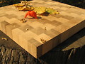 Eiche Schneidbrett Hackblock Hirnholz 60 x 40 x 4 cm