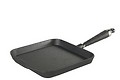 Gusseisen Grillpfanne Viereckpfanne 0029-S mit Silikon Griff