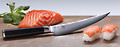 Fisch Messer:  Messer aus Damaststahl zum Zubereiten von Fisch