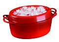 Doufeu Le Creuset Saftbräter oval 32 cm - ofenrot