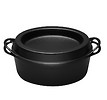 Doufeu Le Creuset Saftbräter oval 30 cm - schwarz