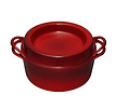 Doufeu Le Creuset Saftbräter rund 26 cm - kirschrot