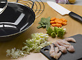 Wok Zubehör:  Küchenhelfer zur Zubereitung im Wok