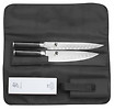 Messerset Kai Shun - Messertasche und 2 Damast Messer