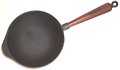 Gusseisen Miniwok Pfanne und Sauteuse 20 cm - induktionsfähig