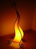 Design Lampe Afrika gelb 70 cm