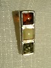 Kettenanh�nger quadratisch - Bernstein / Silber 90193