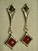 Bernstein Ohrschmuck in 2 Bernsteinfarben � 90248