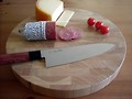 Runder Hackblock - Schneidbrett aus Kopfholz 36 cm