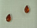 Naturbernstein Ohrstecker eingefasst, Tropfenform � 90293