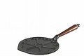Herzchenpfanne aus Gusseisen mit Holzgriff 22 cm 0038 T