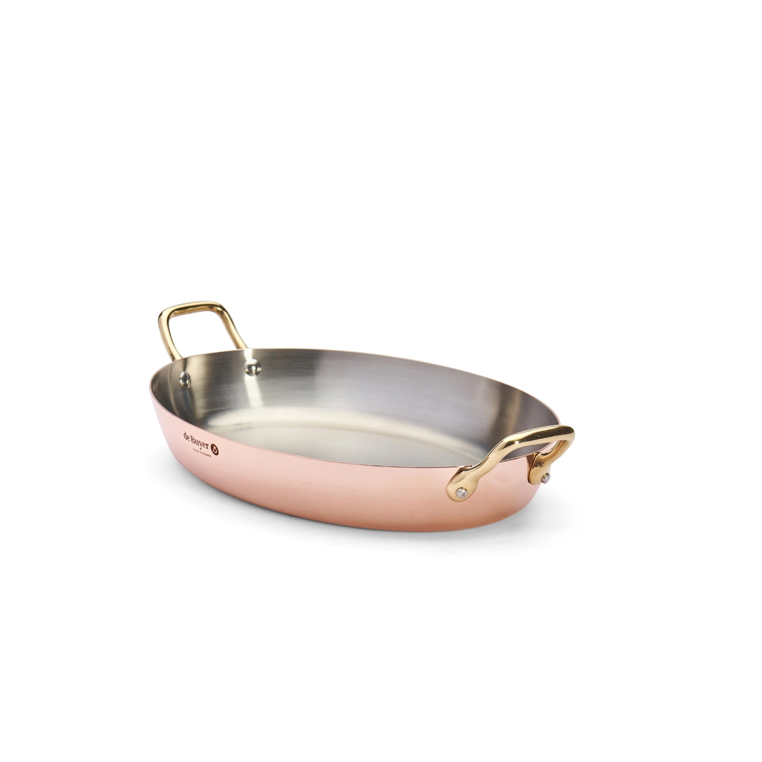 De Buyer Kupfer Bratpfanne 32 cm oval 3