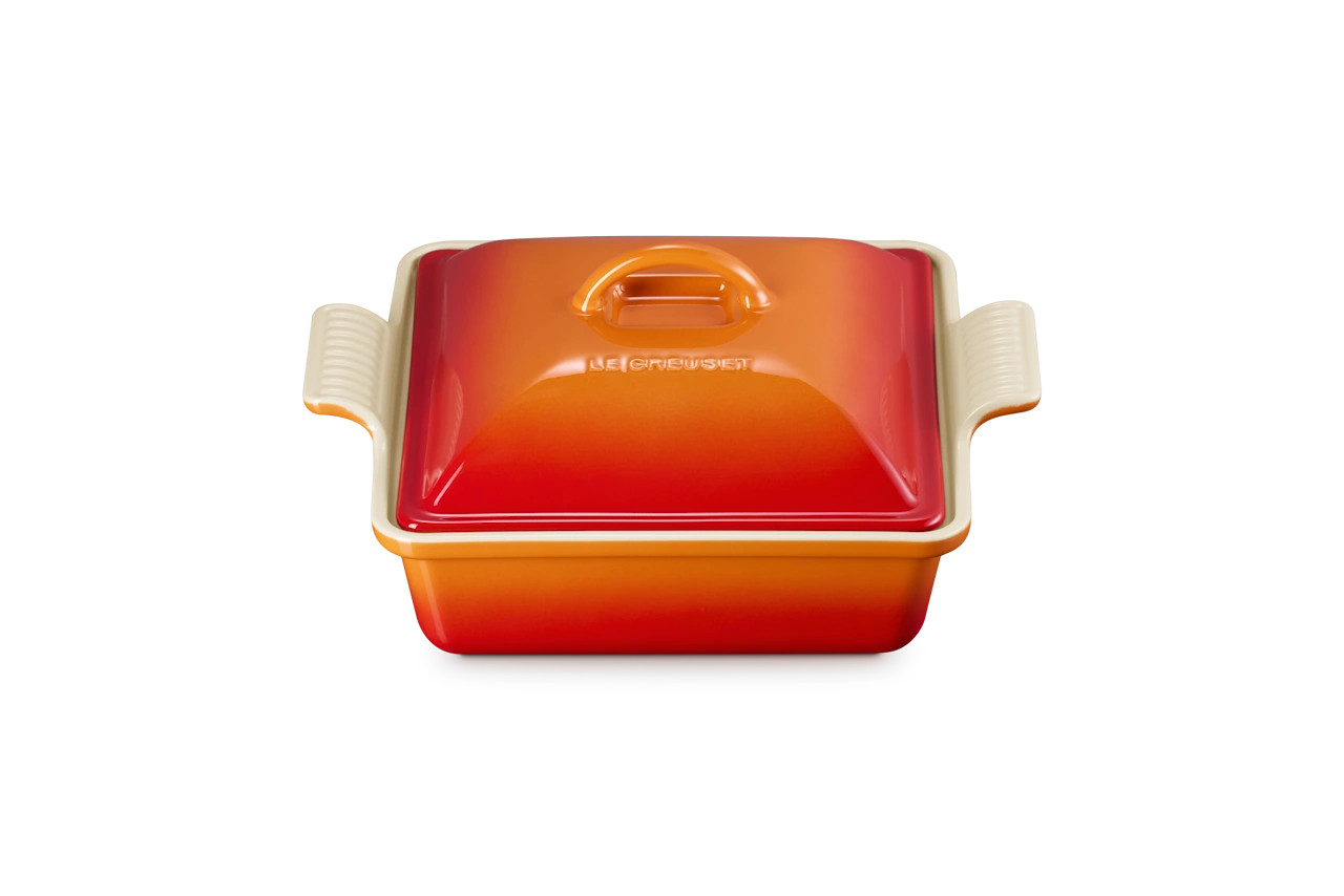 Le Creuset Auflaufform mit Deckel 23 cm ofenrot ofenrot / orange 2