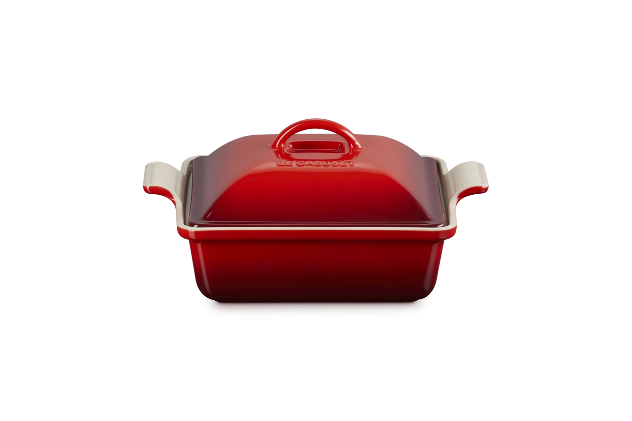 Le Creuset Auflaufform mit Deckel 23 cm kirschrot kirschrot 1