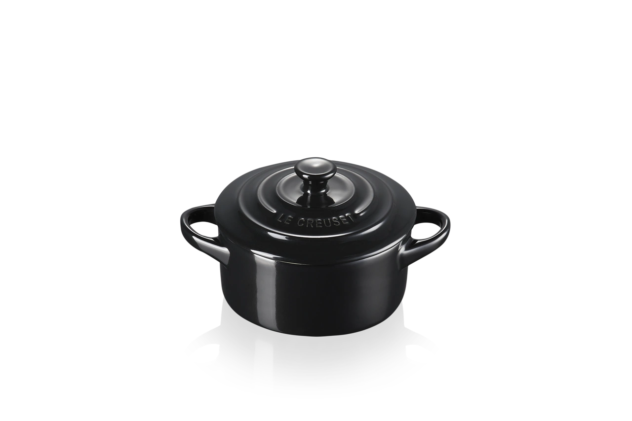 Le Creuset Mini Cocotte schwarz schwarz 2