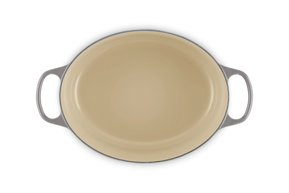 Le Creuset Gusseisen Bräter oval 31 cm flint / grau 4