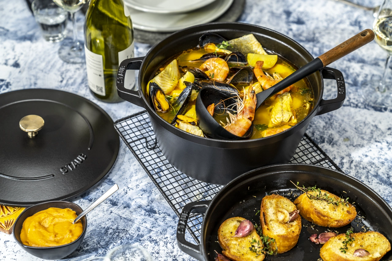 Staub Gusseisen Topfset 2-teilig 24 cm schwarz 8