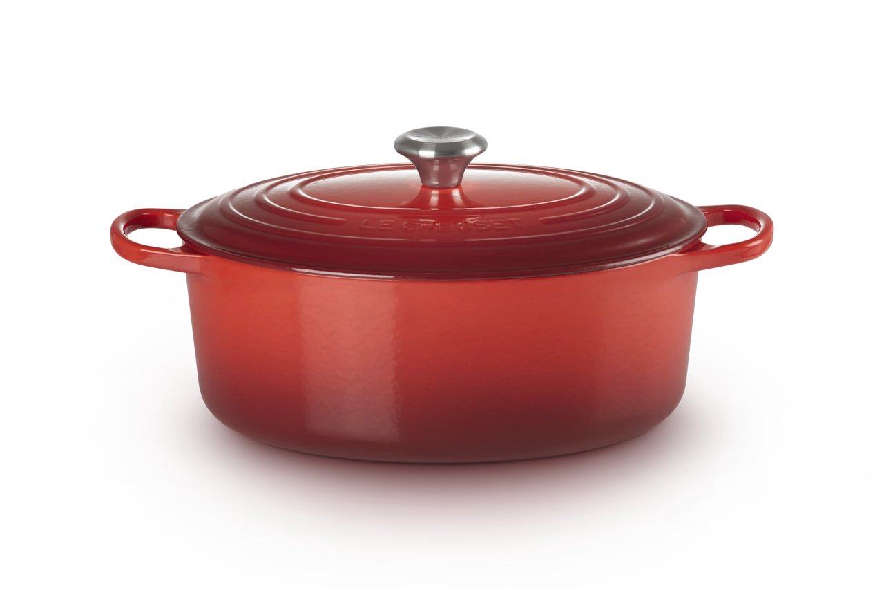 Le Creuset Gusseisen Bräter oval 31 cm kirschrot 2