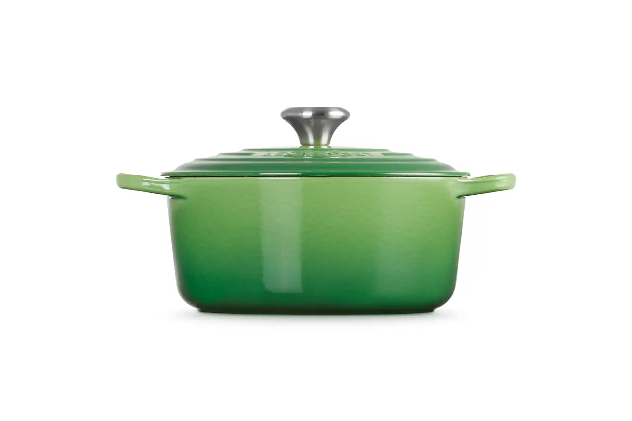 Le Creuset Gusseisen Topf 24 cm bamboo / grün 3