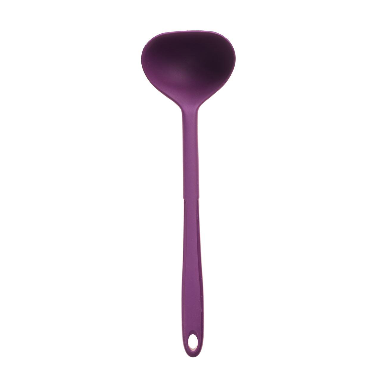 Kochblume Silikon Schöpfkelle klein lila 1