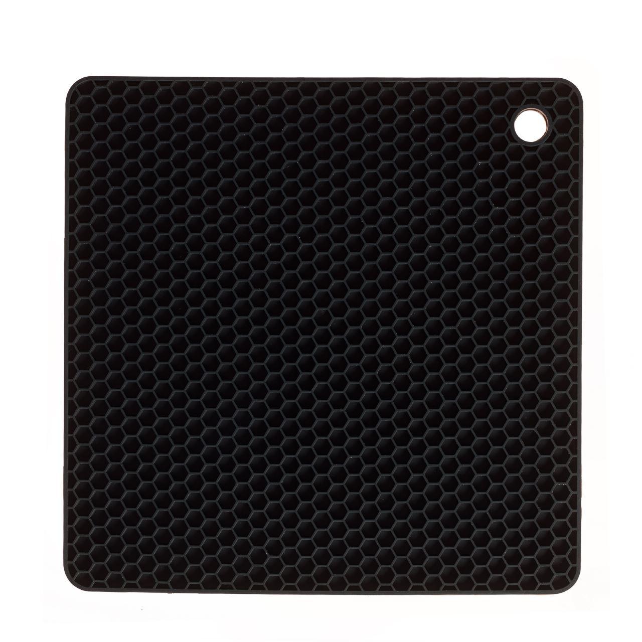 Kochblume Silikon Topfuntersetzer quadratisch anthrazit 1