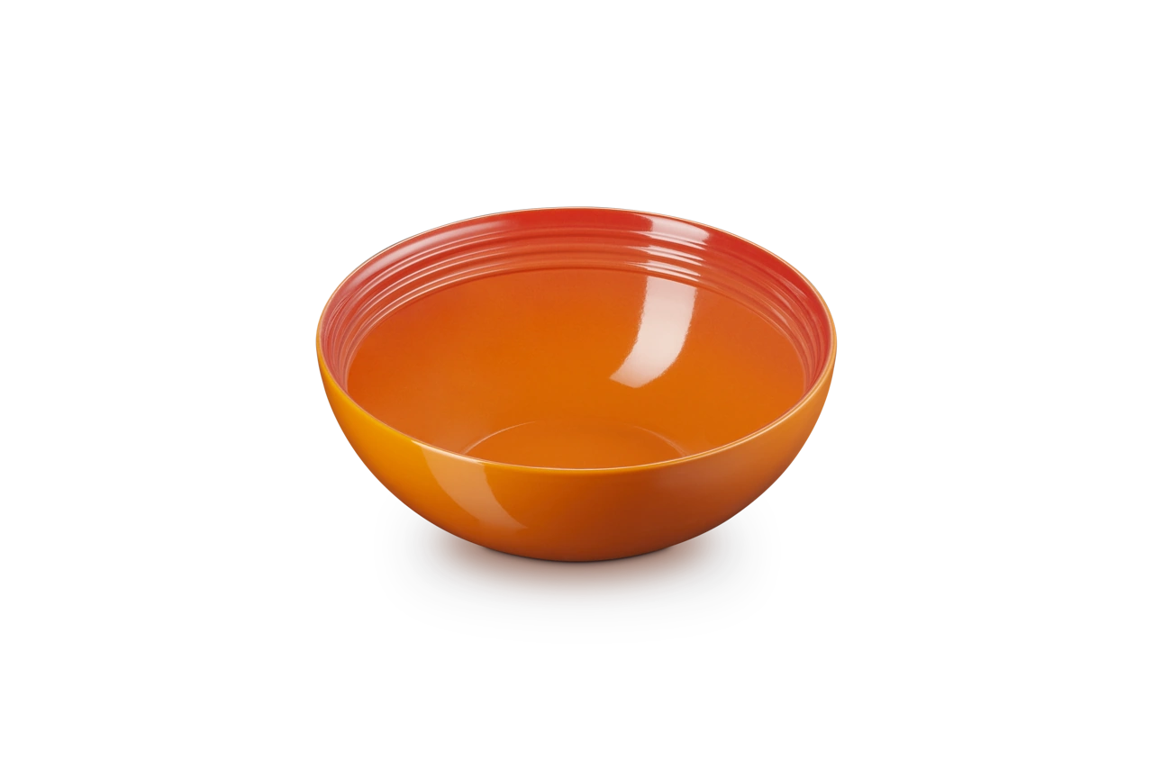 Le Creuset Keramik Salatschüssel 24 cm ofenrot ofenrot / orange 2