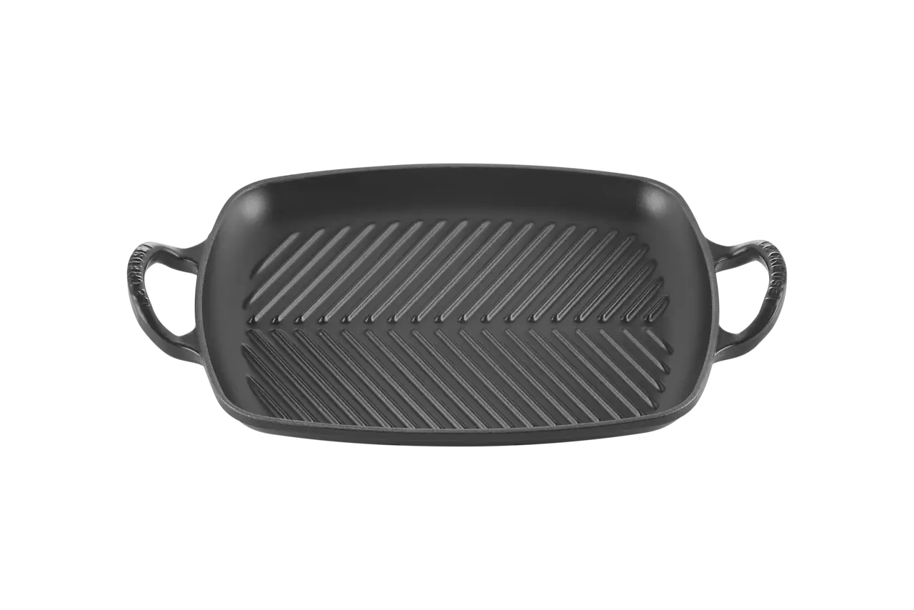 Le Creuset Grillplatte rechteckig schwarz schwarz 1