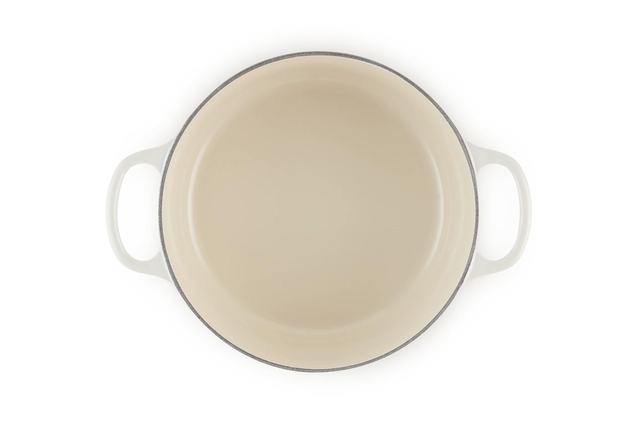 Le Creuset Gusseisen Topf 26 cm meringue / creme meringue / creme 5