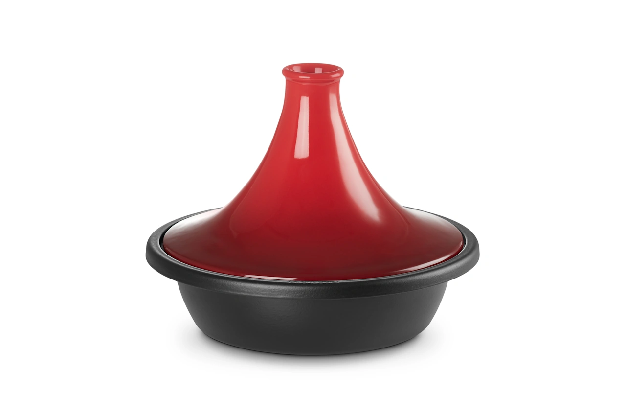 Le Creuset Tagine - Schmortopf mit Rezeptheft kirschrot 4