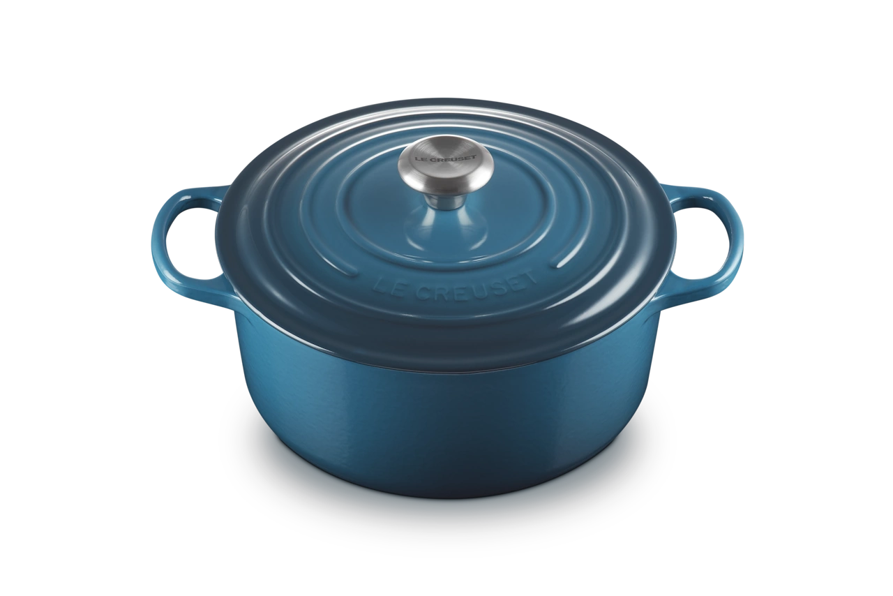 Le Creuset Gusseisen Topf 26 cm deep teal / grünblau deep teal / grünblau 2