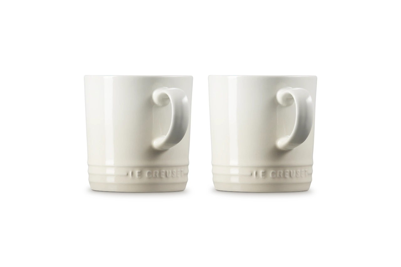 Le Creuset Keramik Becher 2er Set meringue meringue / creme 2