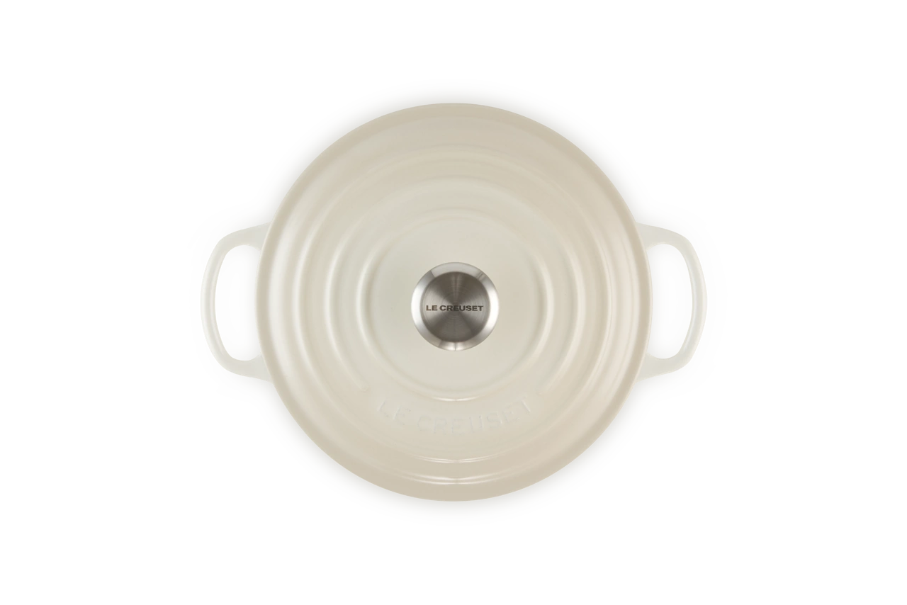 Le Creuset Gusseisen Topf 20 cm meringue / creme meringue / creme 4