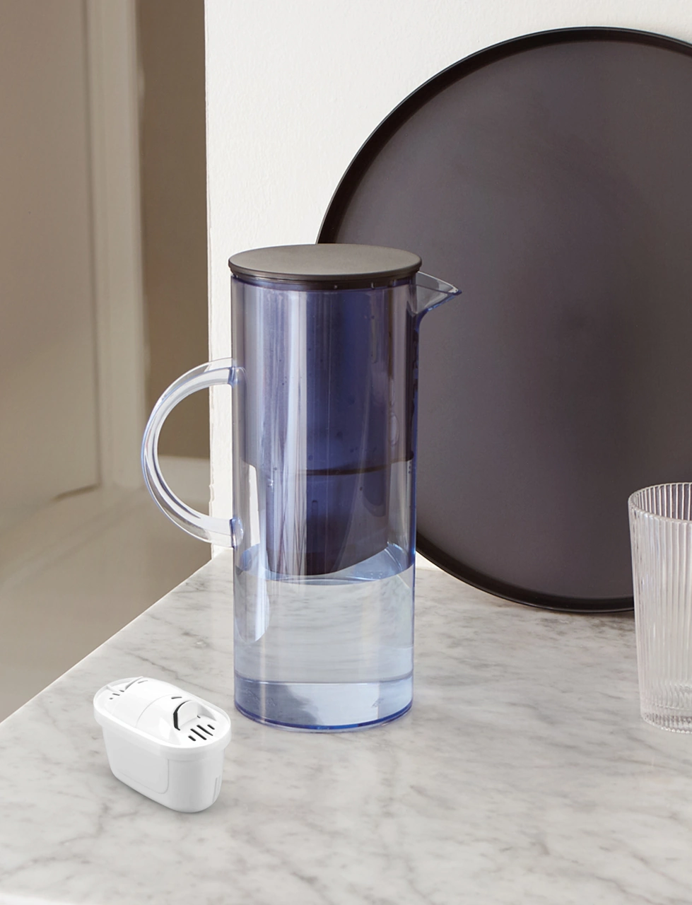 Stelton Wasserfilterkanne blau 3