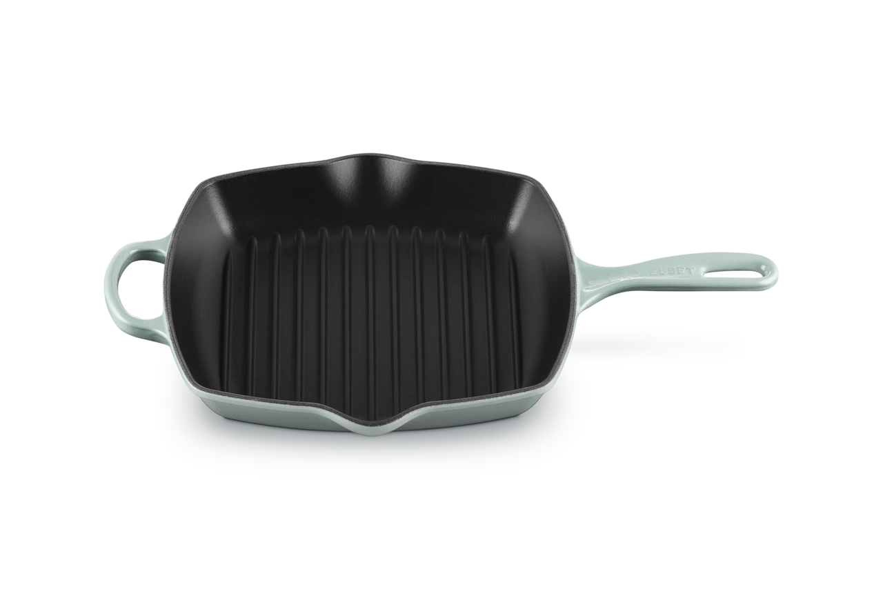 Le Creuset Grillpfanne 26 cm viereckig sea salt sea salt / hellblau 2