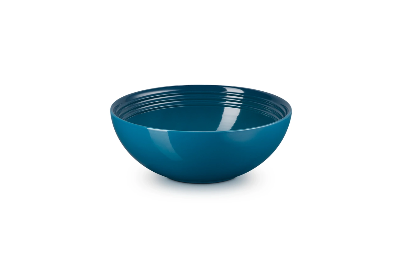 Le Creuset Keramik Salatschüssel 24 cm deep teal deep teal / grünblau 1