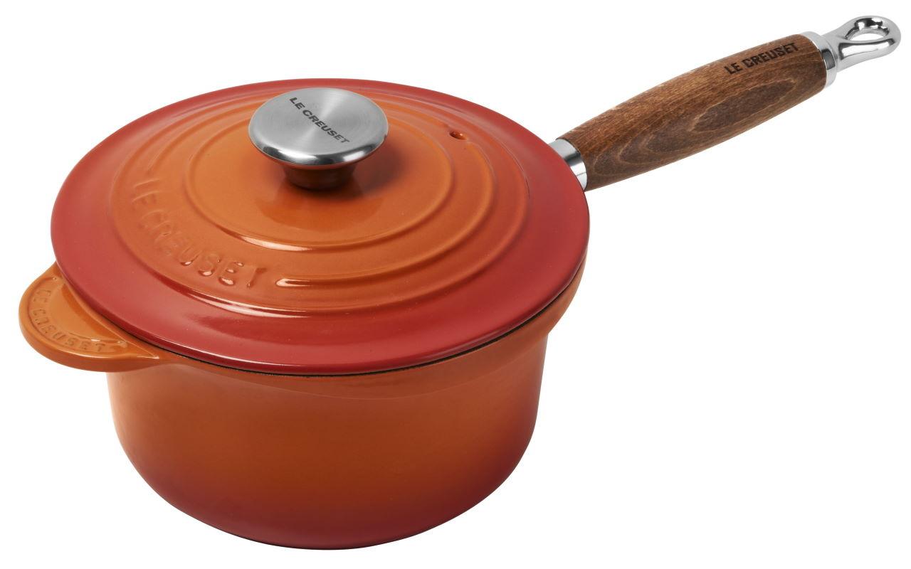 Le Creuset Profitopf mit Stiel ofenrot / orange 2