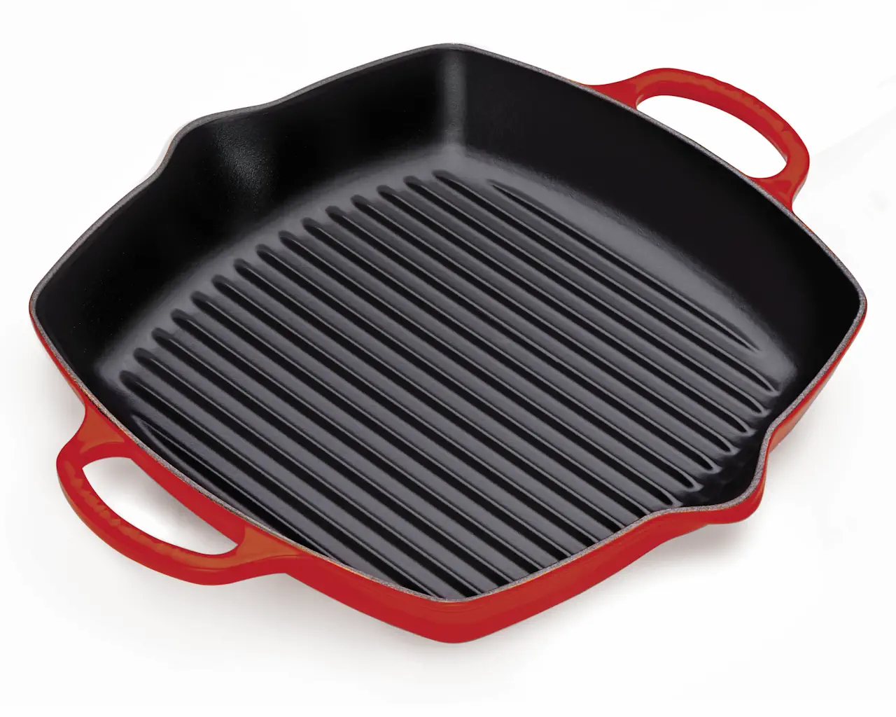 Le Creuset Grillpfanne 30 cm mit 2 Griffen kirschrot 1