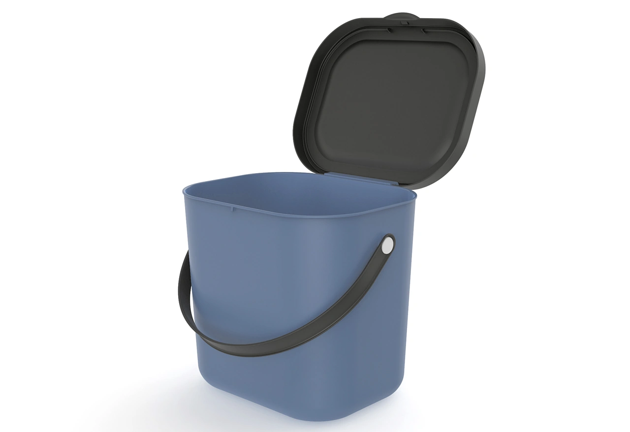 Rotho Bio-Abfallbehälter 6 Liter blau 2