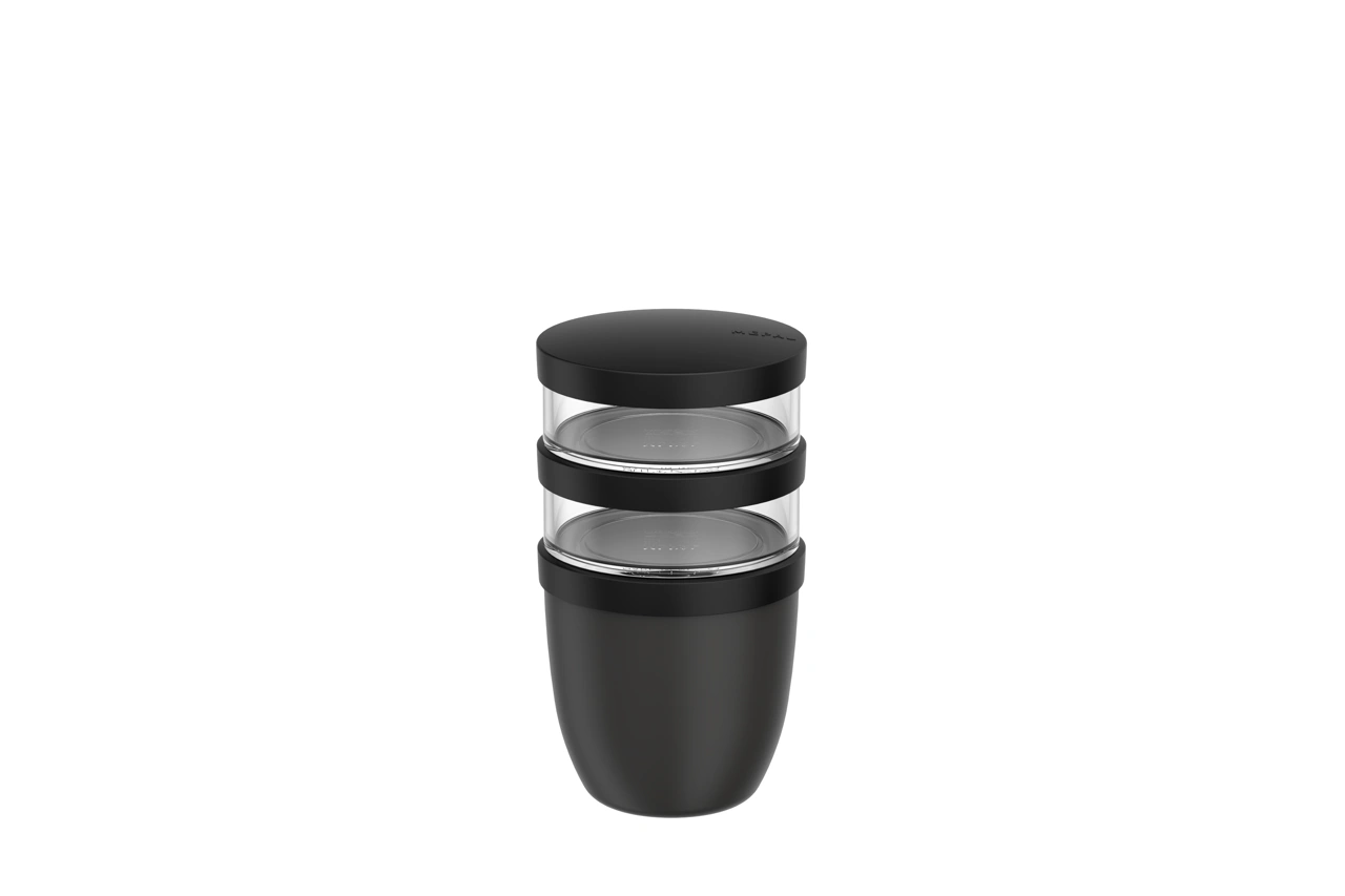 Mepal Lunchpot Ellipse 3-teilig nordic black nordic black / schwarz 1