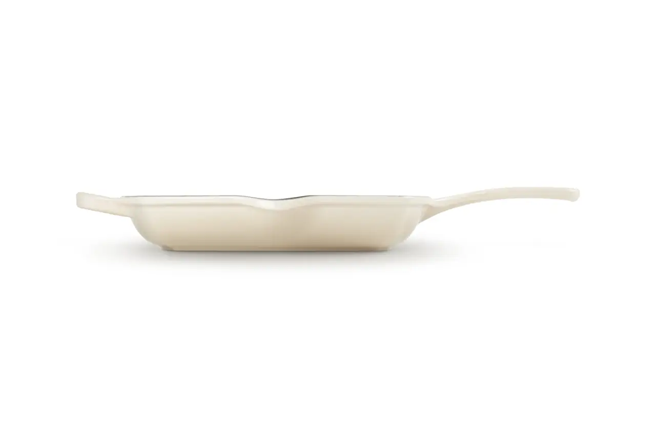 Le Creuset Grillpfanne 26 cm viereckig meringue / creme 5
