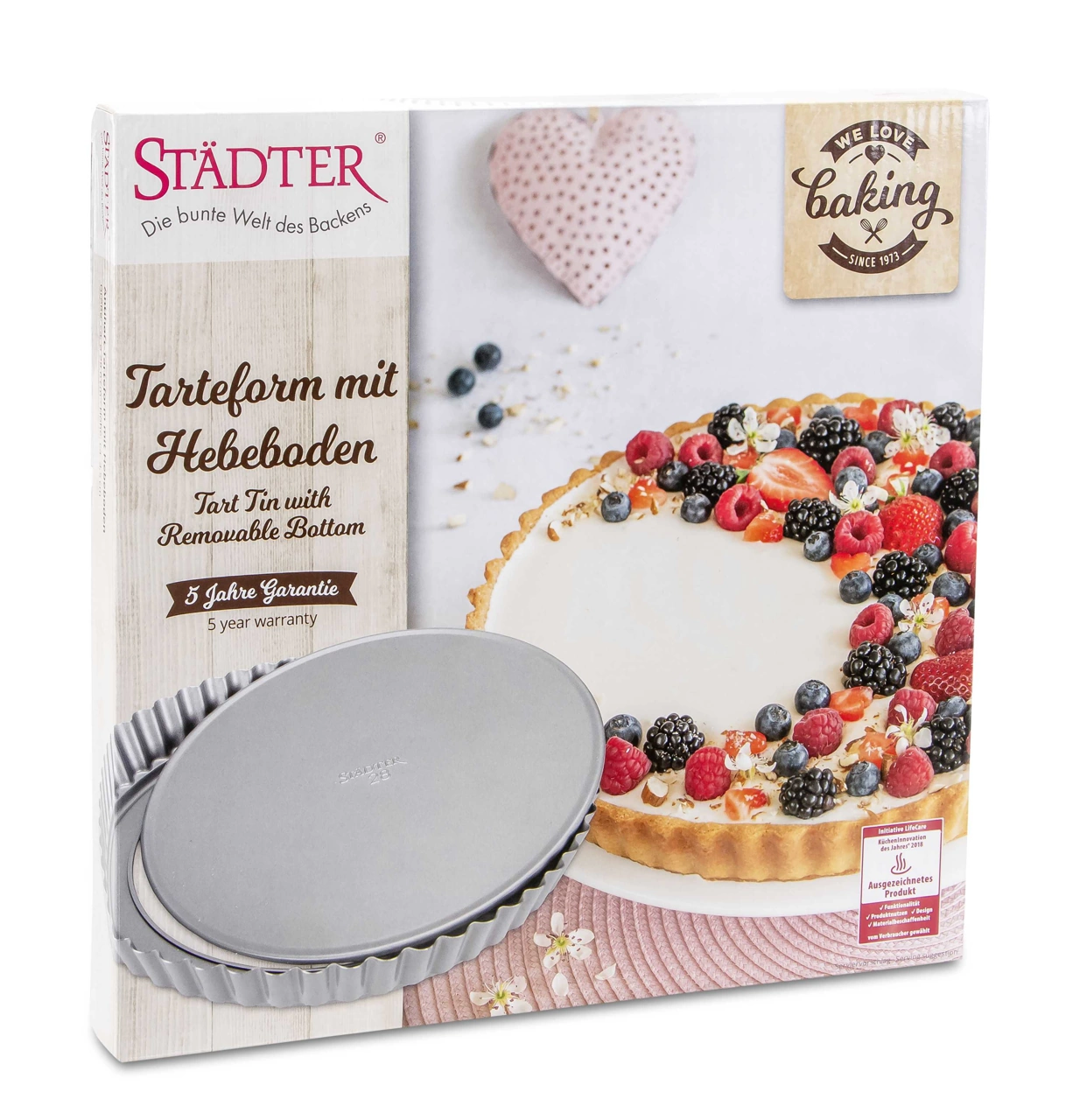 Städter Tarteform mit Hebeboden 28 cm 6