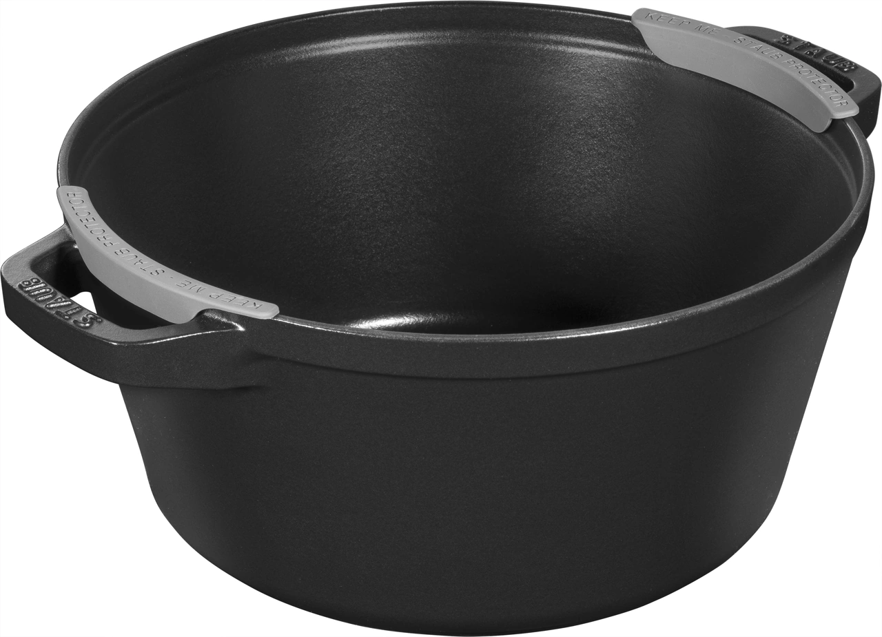 Staub Gusseisen Topfset 2-teilig 24 cm schwarz 4