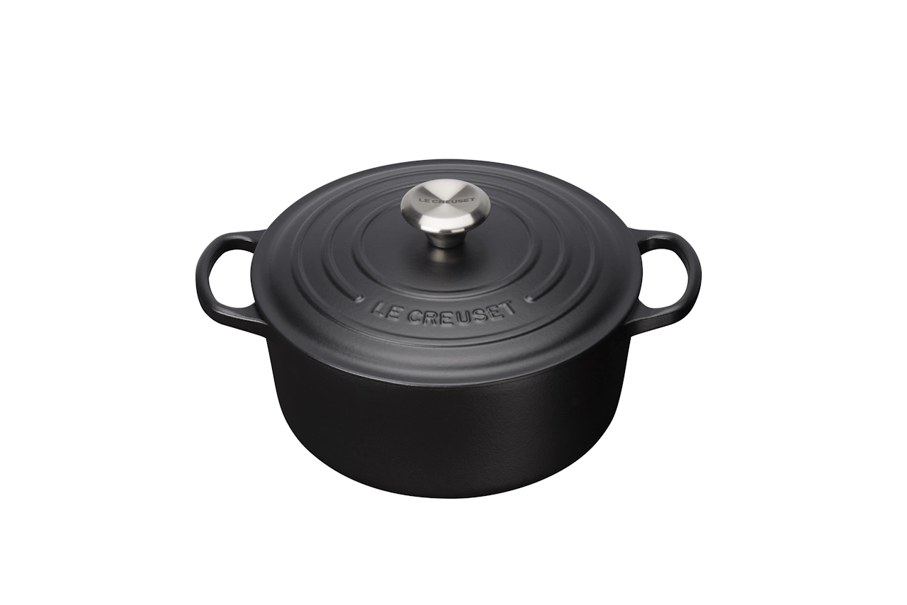 Le Creuset Gusseisen Topf 18 cm schwarz 1