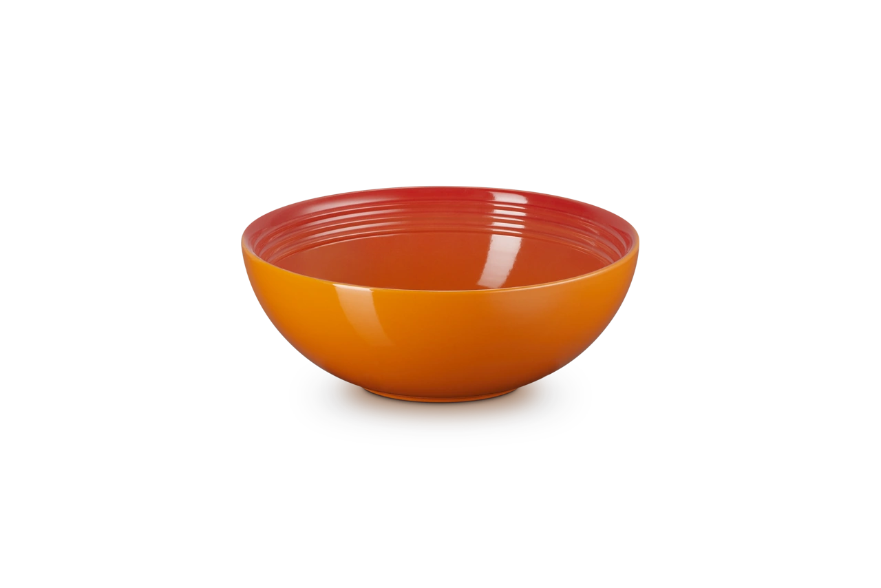 Le Creuset Keramik Salatschüssel 24 cm ofenrot ofenrot / orange 1
